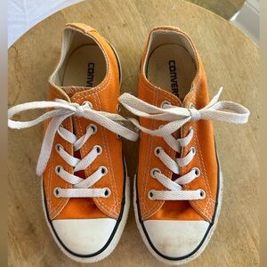 Orange Converse, kids size 13, Good condition.